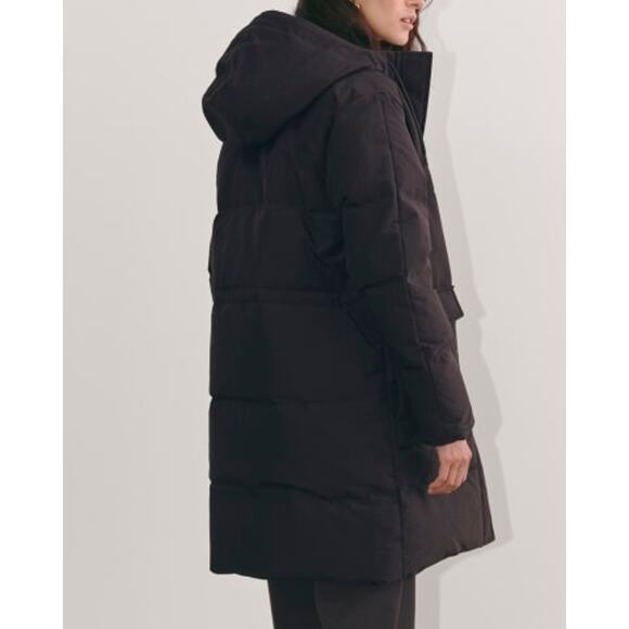 Everlane The ReNew Long Puffer Jacket Long Sleeve Black Size X Large NWT - Picture 4 of 14